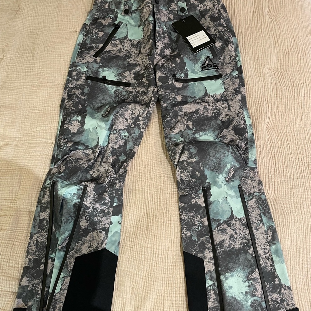 Stylish Gray and Green Track Pants